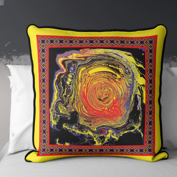 "Portal" decorative cushion cover by Marina Strijakova - front