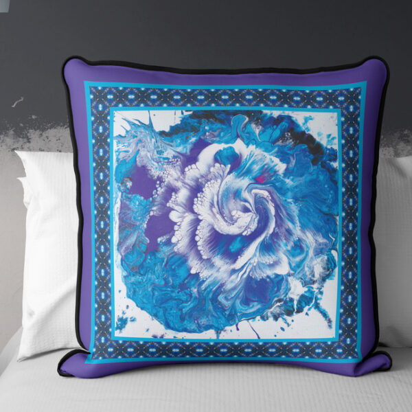 Decorative cushion cover "Whirlpool" by Marina Strijakova - front