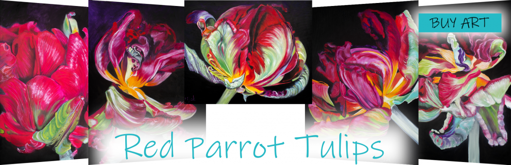 "Red parrot tulips" collection